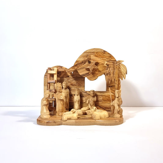 Nativity Set With Music Box